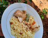 Une image de l'étape 7 de Couscous au poulet sauce blanche 🥣.