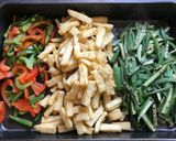 A picture of step 3 of Lady finger and paneer sabzi.
