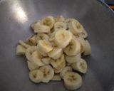 A picture of step 1 of Banana Coconut Burfi.