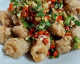 Foto langkah ke 3 dari resep Cumi lada garam.