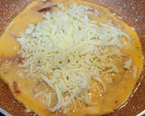 Foto del paso 8 de la receta: Tortilla de copos de batata, jamón y quesos