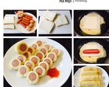Hình bước làm 3 của món Trứng cuộn phomai