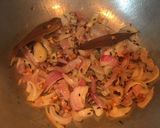 A picture of step 3 of Matar Mushroom Masala.