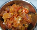 A picture of step 7 of Kadai Paneer.