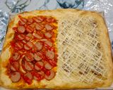 Foto langkah ke 8 dari resep Pizza Merah Putih.