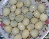 Foto langkah ke 1 dari resep Telur Puyuh Pink Buah Naga.