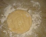 A picture of step 10 of Lacha Dar Paratha in layers of three kind.