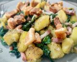 Foto del paso 9 de la receta Salteado trufado de patatas y espinacas con bacon y torreznos