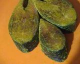 A picture of step 2 of Ilish Machh Bhaja: (Fried Hilsa with Steamed Rice).