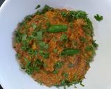 A picture of step 5 of Baingan da Bharta.