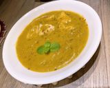 A picture of step 6 of Coconut Milk Pumpkin Soup with Dumplings.