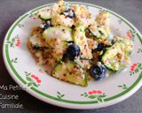 Une image de l'étape 3 de Salade quinoa/boulghour, courgette, fromage et myrtilles.