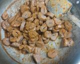A picture of step 6 of Achari masala Soya chaap.