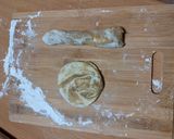 A picture of step 6 of Tahini Pies.