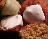 Cukkini gombóc, sajttal és hússal recept fázis 5 fotója