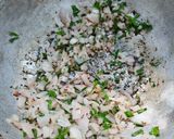 A picture of step 2 of Rava onion dosa (with leftover dosa batter).