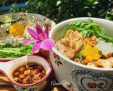 Hình bước làm 1 của món Hủ tiếu giò heo và các món tráng miệng