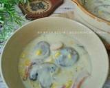 Corn & Mushroom Cream Soup ala Rosa langkah memasak 4 foto