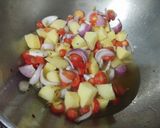 A picture of step 4 of Veg pulao.