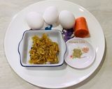 Foto langkah ke 1 dari resep Stim telur,wortel dan udang rebon.