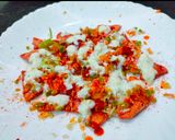 A picture of step 8 of Nachos with Salsa and Cheese Sauce.