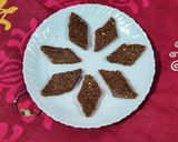 A picture of step 6 of Peanuts and fried gram Burfi.
