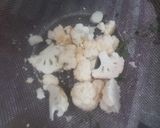 A picture of step 2 of Masala Ghobi with Roti.