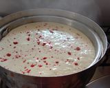 A picture of step 1 of Gujarati famous dhokla with garlic red chutney.