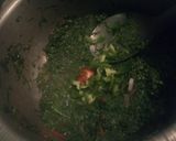 A picture of step 5 of Kenyan collard greens (sukumawiki).