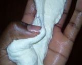 A picture of step 6 of Homemade mozzarella cheese.