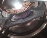 A picture of step 3 of No Sugar Motichoor Laddoo in Air fryer.