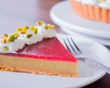 A picture of step 1 of Strawberry & Pistachio Custard Tart.