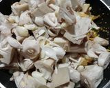 A picture of step 2 of Dry Green Jackfruit Curry (South Style).