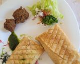 A picture of step 7 of Falafel roll.