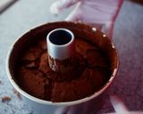 A picture of step 13 of Fluffy Chocolate Chiffon Cake.