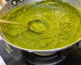 A picture of step 3 of Palak paneer.