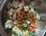 A picture of step 3 of Mix Vegetable dry sabzi.