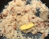 A picture of step 5 of Mushroom and Asparagus Risotto with Grilled Salmon.