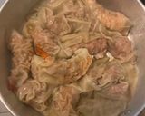 รูปขั้นตอนการทำที่ 5 ของ เกี๊ยวน้ำกุ้งหมูเด้ง Shrimp Wonton with Bouncing Pork