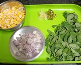 A picture of step 1 of Methi Corn Pulao In A Pressure Cooker.