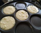 A picture of step 3 of Snowman Apple Pancakes.