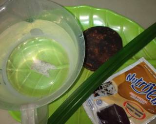 Cendol Capuccino cincau - Step 1