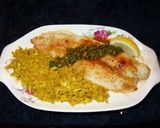 A picture of step 3 of BROILED FLOUNDER WITH MOROCAN CHERMOULA SAUCE. JON STYLE.