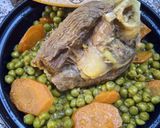 Une image de l'étape 4 de Tajine de petits pois à la viande.