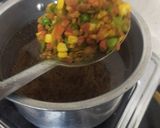 A picture of step 2 of Veg soup.