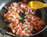 A picture of step 2 of Paneer Tava Pulao.