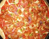 A picture of step 3 of Beef pizza.