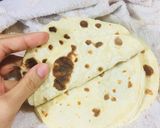 Hình bước làm 1 của món Gỏi bò ớt chuông, potato flatbread