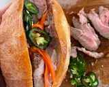 รูปขั้นตอนการทำที่ 5 ของ Baguette Vietnamese Sandwich🥖🌶️🍅🧄แซนวิชเวียดนาม Banh Mi🥖🌶️EP:ไส้หมูย่าง&แครอทดองพริกสด🌶️