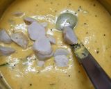 A picture of step 6 of Taro root mor kuzhambu.